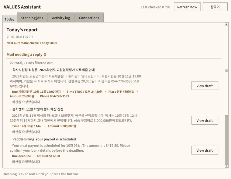 Automation Assistant — today's report